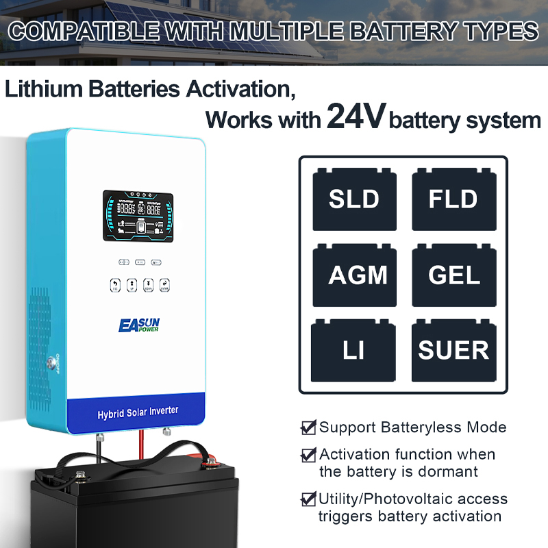 EASUN POWER 4000W 24V Off Grid - Grid Tie Inverter Limiter 2000W ulasan dan harga