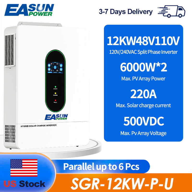 EASUN US 12KW 12000W Split Pha - Grid Tie Inverter Limiter 2000W ulasan dan harga